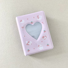 Load image into Gallery viewer, Cute Bear Photo Album 3 Inch Love Heart Hollow Picture Storage Case Kpop Card Binder Name Card Book Photocard Holder 40 Pockets