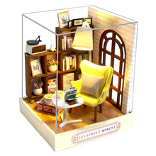 Load image into Gallery viewer, Cutebee DIY Dollhouse Kit With Furniture LED Lights Diy Miniature Building Little House Wooden Toys for Children Adult