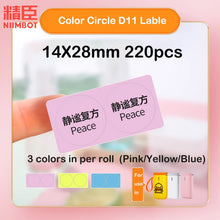 Load image into Gallery viewer, D101 D11 D110 Round Paper Niimbot Printing Paper Self Adhesive Sticker Transparent Waterproof Sticker for D11 Label Maker