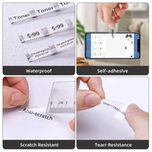 Load image into Gallery viewer, D11 D110 Label Sticker Official Paper Roll Replacement for Niimbot Printer Color White Transparent Clear Papers Waterproof D101
