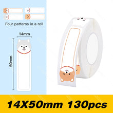 Load image into Gallery viewer, D11 D110 Label Sticker Official Paper Roll Replacement for Niimbot Printer Color White Transparent Clear Papers Waterproof D101