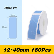 Load image into Gallery viewer, D11 D110 Label Sticker Official Paper Roll Replacement for Niimbot Printer Color White Transparent Clear Papers Waterproof D101