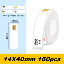 Load image into Gallery viewer, D11 D110 Label Sticker Official Paper Roll Replacement for Niimbot Printer Color White Transparent Clear Papers Waterproof D101