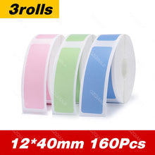 Load image into Gallery viewer, D11 D110 Label Sticker Official Paper Roll Replacement for Niimbot Printer Color White Transparent Clear Papers Waterproof D101