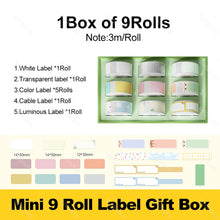 Load image into Gallery viewer, D11 D110 Label Sticker Official Paper Roll Replacement for Niimbot Printer Color White Transparent Clear Papers Waterproof D101