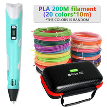 Load image into Gallery viewer, DIY 3D Pen for Kids 3D Printing Pens Drawing Pencils with PLA Filament Novelty Gift for Children Birthday Christmas Gift