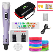 Load image into Gallery viewer, DIY 3D Pen for Kids 3D Printing Pens Drawing Pencils with PLA Filament Novelty Gift for Children Birthday Christmas Gift