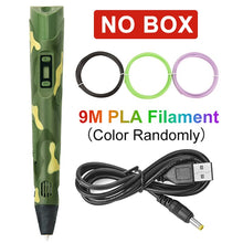 Load image into Gallery viewer, DIY 3D Printing Pen Drawing 3D Pens Educational Toy With LCD Screen PLA Filament Pen for Children Gift DIY Drawing Printing Pen