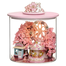 Load image into Gallery viewer, DIY Casa Wooden Doll House Miniature Building Kit Magic Dollhouse With Furniture Sakura Villa Toys for Girls Birthday Gifts