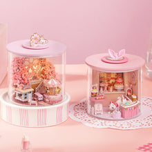 Load image into Gallery viewer, DIY Casa Wooden Doll House Miniature Building Kit Magic Dollhouse With Furniture Sakura Villa Toys for Girls Birthday Gifts