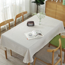 Load image into Gallery viewer, Daisy Flower Pattern Tablecloth Linen and Cotton Lace Edge Rectangular Table Cloth Home Hotel Textile