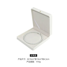 Load image into Gallery viewer, Dark Green Leather Jewelry Organizer Proposal Wedding Ring Box Pendant Bracelet Necklace Storage Case Gift Packaging Display Box