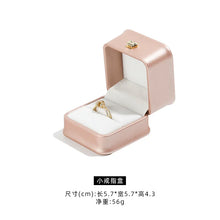 Load image into Gallery viewer, Dark Green Leather Jewelry Organizer Proposal Wedding Ring Box Pendant Bracelet Necklace Storage Case Gift Packaging Display Box