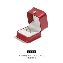 Load image into Gallery viewer, Dark Green Leather Jewelry Organizer Proposal Wedding Ring Box Pendant Bracelet Necklace Storage Case Gift Packaging Display Box