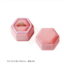 Load image into Gallery viewer, Delicate Handmade vintage velvet pendant necklace boxes gift box pink ribbon storage ring boxes jewelry packaging high-quality