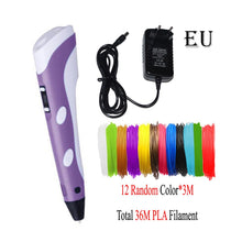 Load image into Gallery viewer, Dikale 3D Pen LED Screen DIY 3D Printing Pen PLA Filament Creative Toy Gift For Kids Design Drawing 3D Printer Pen Drawing Stift