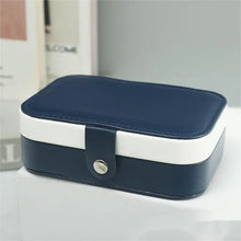 Load image into Gallery viewer, Double-Layer Jewelry Storage Box Portable Travel Jewelry Holder Organizer Storage Display Ring Necklace Stand For Jewelry