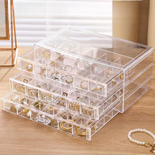 Load image into Gallery viewer, Drawer Style Transparent Jewelry Box Large Capacity Ring Earring Necklace Acrylic Jewelry Sorting Box Jewelry Box Organizer