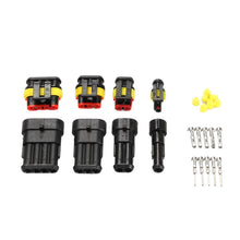 Load image into Gallery viewer, Dropship 352pcs HID Waterproof Connectors 1/2/3/4 Pin 26sets Car Electrical Electri Wire Connector Plug Truck Harness 300V 12A