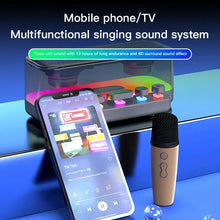 Load image into Gallery viewer, Dual Wireless Dynamic Microphones Speaker Home KTV Outdoor Party Portable Handheld Karaoke Wireless Microphone with Speaker