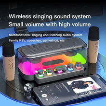 Load image into Gallery viewer, Dual Wireless Dynamic Microphones Speaker Home KTV Outdoor Party Portable Handheld Karaoke Wireless Microphone with Speaker