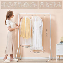 Load image into Gallery viewer, 2pcs/set Dust-proof Garment Protector Cover Bag,Fully Enclosed Clothes Cover with Zipper,Clothes Bags Hanging,Durable Clothes Storage Bag