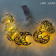 Load image into Gallery viewer, Eid Mubarak Banner Bunting Balloons Plates Napkins Tablecloth Kareem Ramadan Decoration Muslim Islamic Festival Party Supplies