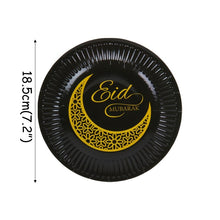 Load image into Gallery viewer, Eid Mubarak Banner Bunting Balloons Plates Napkins Tablecloth Kareem Ramadan Decoration Muslim Islamic Festival Party Supplies