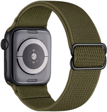 Load image into Gallery viewer, Elastic Nylon Solo Loop Strap For Apple Watch Band 44mm 40mm 38mm 42mm Adjustable Bracelet iWatch Series 3 4 5 6 Se Wristbands