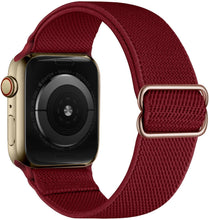 Load image into Gallery viewer, Elastic Nylon Solo Loop Strap For Apple Watch Band 44mm 40mm 38mm 42mm Adjustable Bracelet iWatch Series 3 4 5 6 Se Wristbands