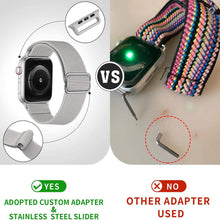 Load image into Gallery viewer, Elastic Nylon Solo Loop Strap For Apple Watch Band 44mm 40mm 38mm 42mm Adjustable Bracelet iWatch Series 3 4 5 6 Se Wristbands
