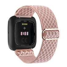 Load image into Gallery viewer, Elastic Woven Loop Strap for Fitbit Versa 3 2 Versa Lite Band Adjustable Nylon Sport Watchband Bracelet for Fitbit Sense Band