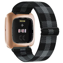 Load image into Gallery viewer, Elastic Woven Loop Strap for Fitbit Versa 3 2 Versa Lite Band Adjustable Nylon Sport Watchband Bracelet for Fitbit Sense Band