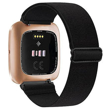 Load image into Gallery viewer, Elastic Woven Loop Strap for Fitbit Versa 3 2 Versa Lite Band Adjustable Nylon Sport Watchband Bracelet for Fitbit Sense Band