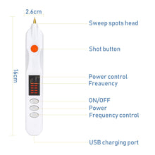 Load image into Gallery viewer, Electric Plasma Pen Mole Removal Dark Spot Remover LCD Skin Care Point Pen Skin Wart Tag Tattoo Removal Tool Beauty Care Device