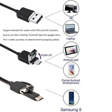 Load image into Gallery viewer, Endoscoop Camera 7Mm 3 In 1 Usb Mini Camcorders Wsdcam IP67 Waterdicht 6 Led Borescope Inspectie Camera Voor Windows pc Android