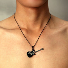 Load image into Gallery viewer, Fashion Stainless Steel Guitar Pendant Necklace For Men Punk Women Rope Chain 13 Styles Boy Female Party Jewelry Gifts Choker