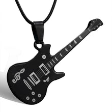 Load image into Gallery viewer, Fashion Stainless Steel Guitar Pendant Necklace For Men Punk Women Rope Chain 13 Styles Boy Female Party Jewelry Gifts Choker