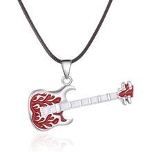 Load image into Gallery viewer, Fashion Stainless Steel Guitar Pendant Necklace For Men Punk Women Rope Chain 13 Styles Boy Female Party Jewelry Gifts Choker