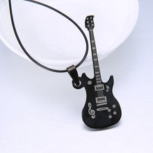Load image into Gallery viewer, Fashion Stainless Steel Guitar Pendant Necklace For Men Punk Women Rope Chain 13 Styles Boy Female Party Jewelry Gifts Choker