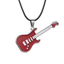 Load image into Gallery viewer, Fashion Stainless Steel Guitar Pendant Necklace For Men Punk Women Rope Chain 13 Styles Boy Female Party Jewelry Gifts Choker