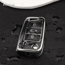 Load image into Gallery viewer, Fashion TPU Car Key Case Full Cover Fob For Golf 7 MK7 Tiguan MK2 For SEAT Ateca Leon FR 2 Ibiza For Skoda Octavia