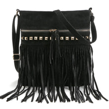 Load image into Gallery viewer, Faux Suede Fringe Tassel Women Shoulder Bag Messenger Bag Vintage Style Girl Crossbody Bag Mujer Bolso Flecos