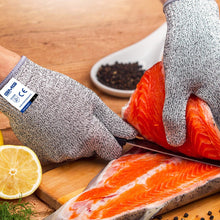 Load image into Gallery viewer, Fishing Anti Cut Gloves GMG Non-slip HPPE EN388 ANSI Anti-cut Level 5 Safety Work Gloves Cut Resistant Gloves For Kitchen Garden
