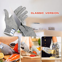 Load image into Gallery viewer, Fishing Anti Cut Gloves GMG Non-slip HPPE EN388 ANSI Anti-cut Level 5 Safety Work Gloves Cut Resistant Gloves For Kitchen Garden