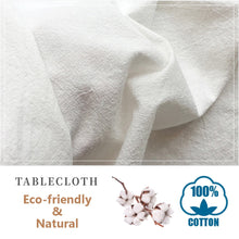 Load image into Gallery viewer, Flounce Stitching Cotton Fabric Table Cloth Washable Tablecloth for Wedding Party Dining Banquet Decoration Luxuriou Table Cover