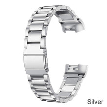 Load image into Gallery viewer, For Fitbit Charge 5 4 3 2 Smart Bracelet Strap Stainless Steel Watch Band Loop For Fitbit Charge 3 SE Black Silver Strap Correa