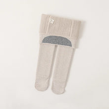 Load image into Gallery viewer, Full-Footed Leggings Little Girl Tights Thick Fleece Lined Stockings Cotton Pantyhose Thermal Winter Pants