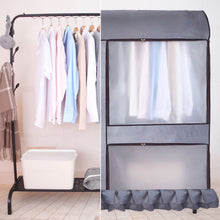 Load image into Gallery viewer, Fully Enclosed Cover Clothes Rack Cover Drying Rack Dust Cover Garment Rack Dust Cover Clothing Protector Breathable Dustproof