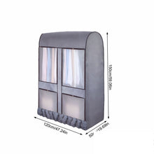 Load image into Gallery viewer, Fully Enclosed Cover Clothes Rack Cover Drying Rack Dust Cover Garment Rack Dust Cover Clothing Protector Breathable Dustproof